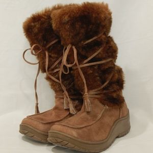 Size 8.5 Faux Fur Boots